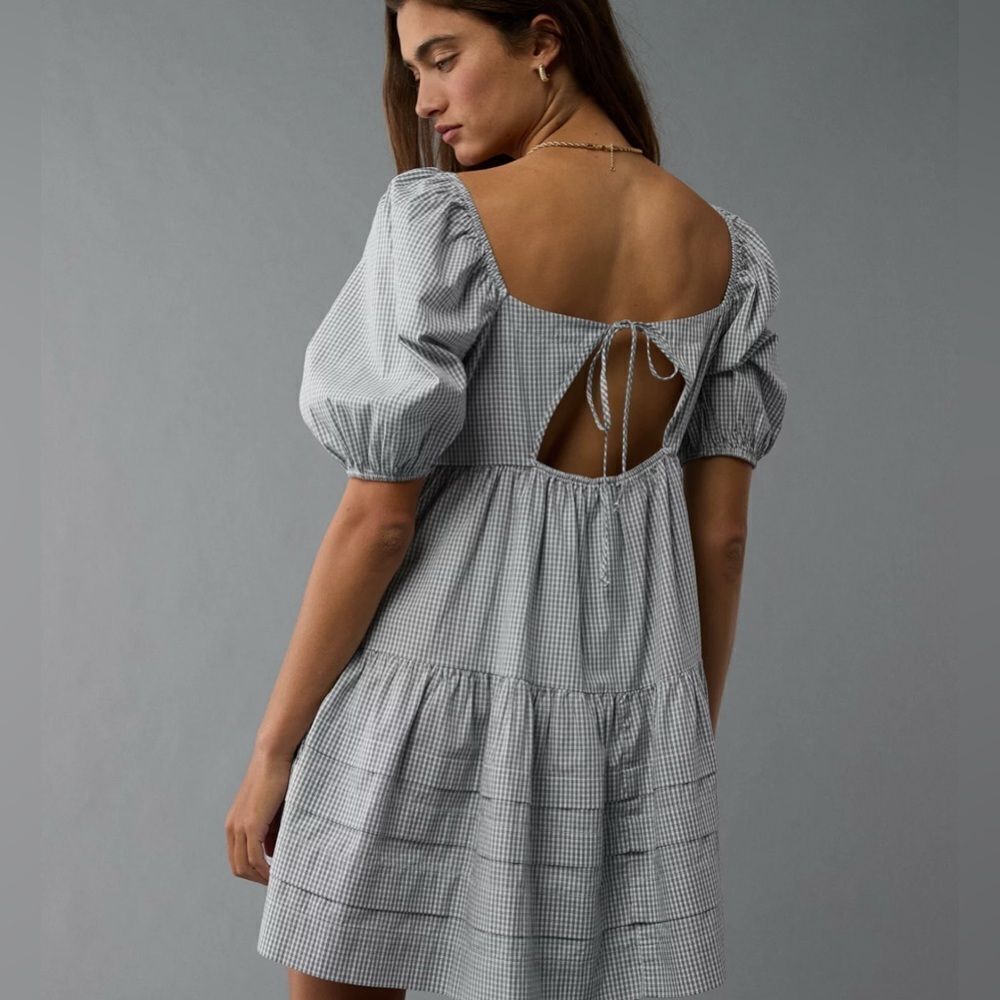 American Eagle Baby Doll Mini Dress Medium NWT - Picture 2 of 11